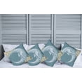 thumbnail image 2 of Ambesonne Moon Throw Pillow Cover 4 Pack, Vintage Crescent Moon, 20", Slate Blue Mustard, 2 of 5