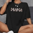 thumbnail image 1 of Camiseta para mujer, camiseta básica, camisetas de cuello redondo para mujer, moda transpirable, manga corta, de gran tamaño, para oficina, calle, desplazamientos, caminar Negro Yinane camiseta de mujer, 1 of 8