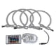 thumbnail image 1 of Angel Eyes Headlight Kit with RGB DRL Halo Rings for BMW 3/5/7 Series E36/E38/E39/E46, 1 of 4