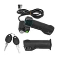 thumbnail image 2 of Electric Bike Throttle Handle, 2 PCS Real Time Display Wear  Bike Speed Control Throttle Grip SM Interface  for Maintain, 2 of 8