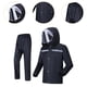 thumbnail image 2 of Traje de lluvia con puños ajustables, impermeable ligero, impermeable con capucha L, 2 of 9