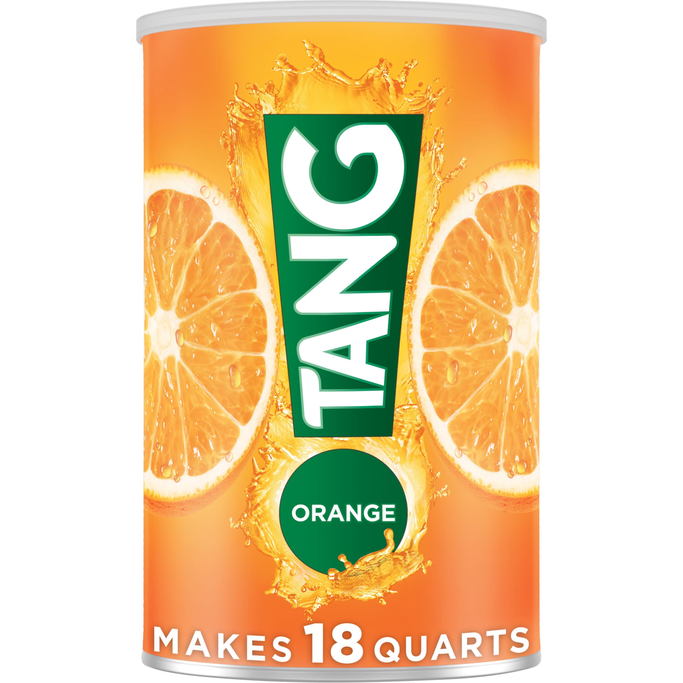 (2 pack) Tang Drink Mix, 1 Canister, for Flavorful Hydration and Shareable Refreshment, Orange, Good Source of Calcium, 100% Daily Value of Vitamin C, 58.9 oz