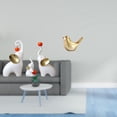 thumbnail image 2 of Esculturas de elefantes,Estatuas de elefantes,decoración del hogar,artesanías de cerámica,Figuras de elefantes familiares Adornos de escritorio,Figura de pájaros,Figura de pájaro, 2 of 8