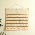 thumbnail image 7 of Riguas Calender Storage Bag Large Capacity Days Mark Multi Grids Hanging String Wall-mounted Storage Space Saving Strong Load-bearing Date Record Calender Organizer Pouch Household Stuff, 7 of 7