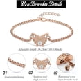 thumbnail image 2 of Butterfly Urn Bracelet for Ashes for Women Stainless Steel Cremation Keepsake Adjustable Link Bangle Memorial Urn Jewelry, 2 of 7