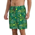 thumbnail image 2 of Goofa Tennis Rackets and Balls Printed Mens Swim Trunks Summer Quick Dry Short Beach Swimwear Bathing Suits-XX-Large, 2 of 9