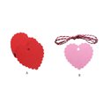 thumbnail image 2 of keepw Heart Shaped Kraft Tags Add Touch Of Whimsy To Presents Paper Paper Gift Tags With 20M Rope Kraft Paper Tags Heart Tags Pink heart 1Set, 2 of 6
