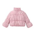 thumbnail image 2 of LOVZFMLL Vestes pour Filles Veste d'Hiver Unie à Manches Longues à Capuche Veste Décontractée d'Extérieur pour Enfants 3-4 Ans, 2 of 6