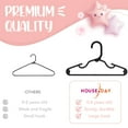 thumbnail image 6 of Cozymood Kids Plastic Hangers, 20 Pack Baby Clothes for Closet, Non-Slip Toddler Hangers for Infant Child Clothing, Small Children Hangers for Pants Coats Skirts, Black, 6 of 8