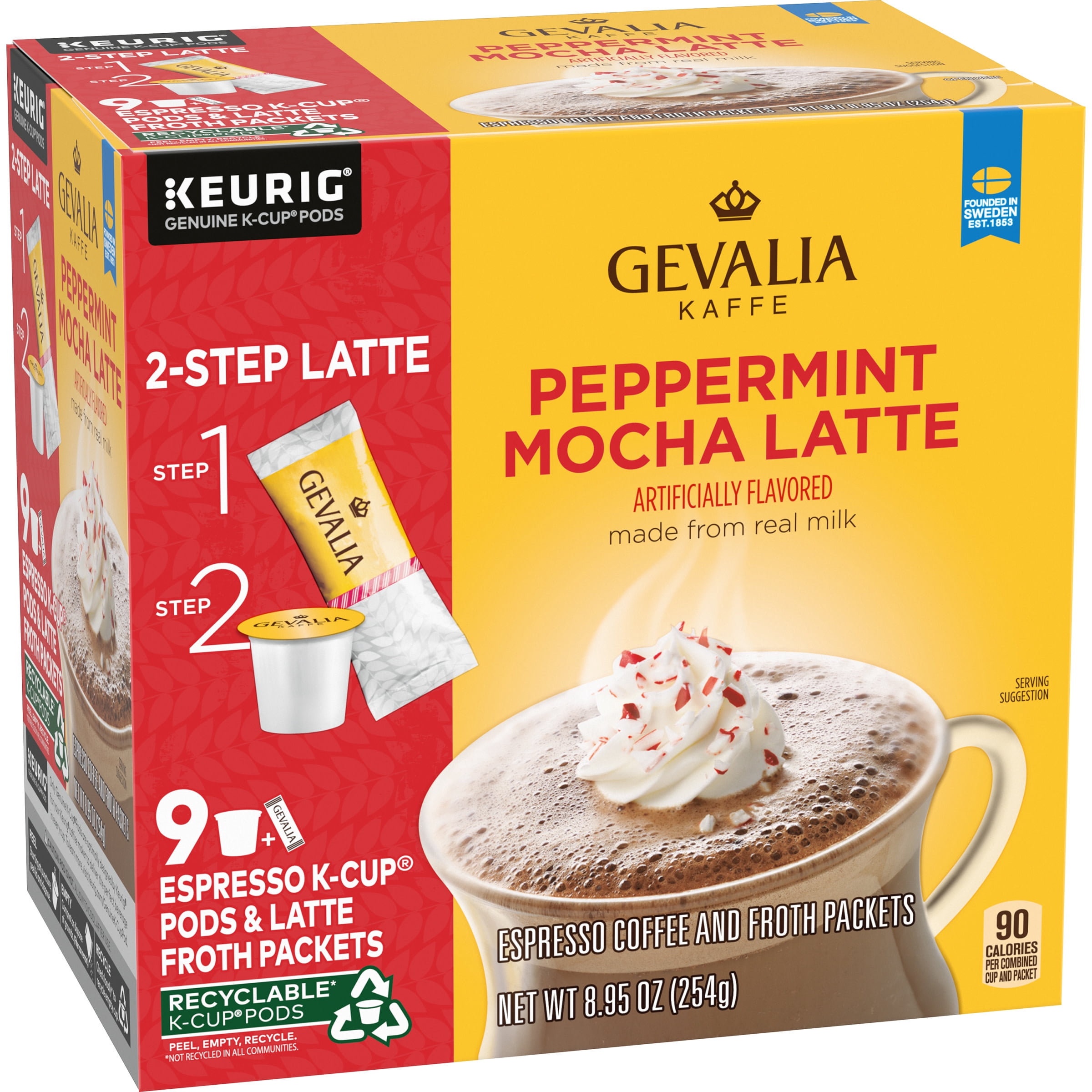 Gevalia Peppermint Mocha Latte Espresso 