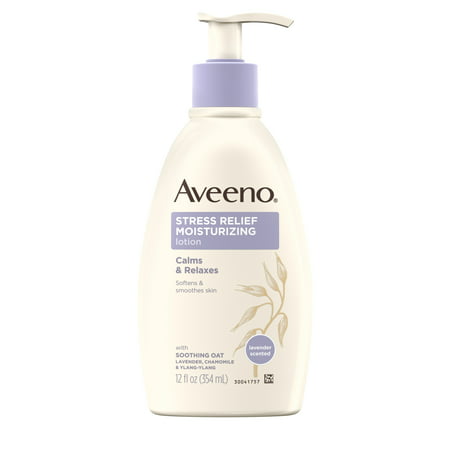 Aveeno Stress Relief Moisturizing Lotion to Calm & Relax, 12 fl. (Best High End Body Lotion)