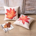 thumbnail image 4 of Phantoscope Season Series Decorative Throw Pillows, Autumn Red Maples, 18" x 18", set of 4, 4 of 6