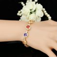 thumbnail image 3 of Fashion Multicolored Round Pave CZ Stone Bracelet for Women Brides Wedding Party, 3 of 9
