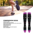 thumbnail image 4 of 1 Pair Compression Socks, For Athletes Nurses Increase Circulation Muscle Recovery Sports Compression Socks For Running Cycling, 4 of 8