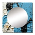 thumbnail image 2 of Designart "Abstract Fight In Black And Blue Paint Strokes" Abstract Shapes Square Mirror For Wall Decor - Large Black Square Mirror Printed Wall Decor - Modern Square Living Room Mirror, 2 of 5