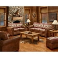 thumbnail image 4 of American Furniture Classics 26.5" Microfiber Deer Valley Ottoman in Brown, 4 of 10