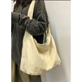 thumbnail image 7 of CoCopeaunt Fashion Canvas Shoulder Bag for Women Men Teen Large Hobo Crossbody Bag Purse, 7 of 7