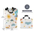 thumbnail image 2 of Yayeee Freestanding Laundry Hamper with Handle Collapsible Large Storage Basket for Clothes, Rainbows Pattern, 2 of 7