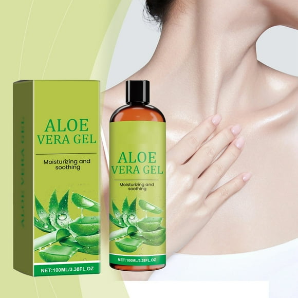 TechWave Of Today Aloe Organic Moisturizing & Hydrating Gel Moisturizing And Hydrating Gel For After Tanning 100ml Gel For Face Skin Hair Man Face Moisturizer Beau Skin Face with Peptides Oily Skin