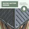 thumbnail image 5 of Vineego 12x20 Ft Hardtop Gazebo with Netting and Curtains Heavy Duty Double Roof Galvanized Steel Outdoor Combination for Patio,Backyard,Deck,Lawn, 5 of 8