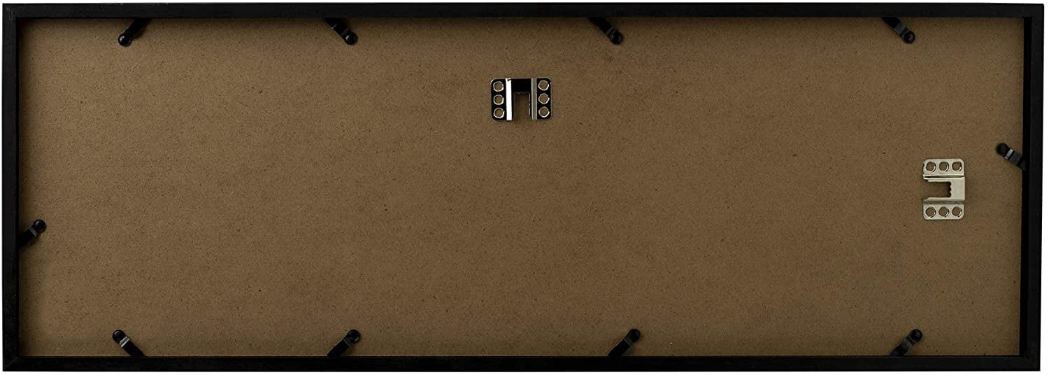 Neil Enterprises Inc. Classic Black Frame w/ Clear Plexiglass 24x8 Panoramic Wall Picture Frame