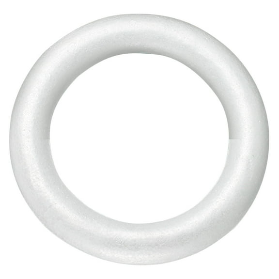 Moluckfu 1Pcs Wreath Form White for Diy and Craft Enthusiasts