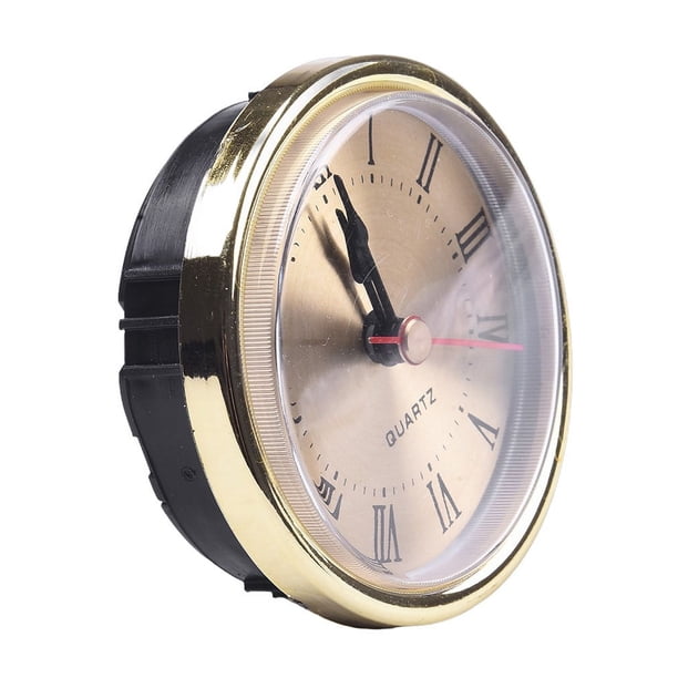 Cadran Horloge Blanc Bord Doré Mouvement D'horloge à Quartz De 65 Mm Insert D'horloge De Rechange Kit DIY Horloge Bricolage Cadran Horloge Blanc Bord Doré Mouvement D'horloge à Quartz De 65 Mm Insert D'horloge De Rechange Kit DIY Horloge Bricolage