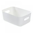 thumbnail image 1 of Caja de almacenamiento de maquillaje Savlot para mujer, organizador de escritorio de plástico para cosméticos, aperitivos y artículos diversos., 1 of 7