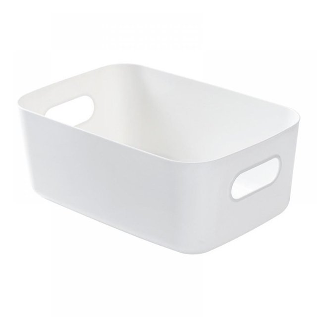 Caja de almacenamiento de maquillaje Savlot para mujer, organizador de escritorio de plástico para cosméticos, aperitivos y artículos diversos.