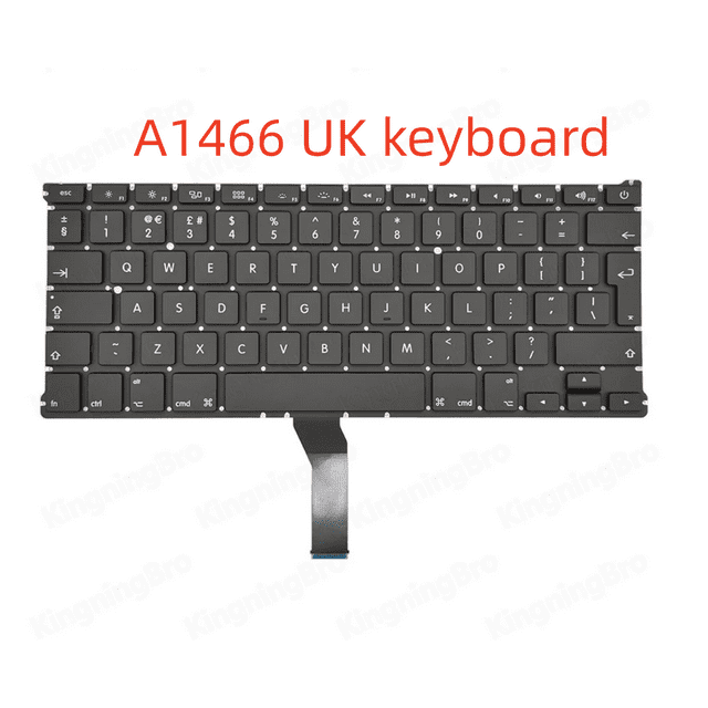 New Replacement Keyboard For Macbook Air 13" A1369 A1466 Keyboard 2011 2012 2013 2014 2015 2017 Years A1466 UK