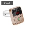 thumbnail image 1 of 1/2/4PCS Handfree Car Charger Bluetooth Dual USB Voltage Display Phone Charger Adapter Cigarette Lighter Power for Phone Car, 1 of 1