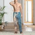 thumbnail image 2 of Pofeuu Cute Cloud Cat Print Men's Pajama Pants, Soft Lounge Pajama Pants with big pockets for Men Plaid Pj Bottoms-Medium, 2 of 6