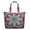 White-77, variant on Colorful Vibrant Indian Tribal Paisley Tote - Zippered Pocket & Side Compartments
