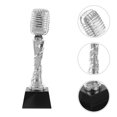 thumbnail image 2 of CIMAXIC Moulage de Microphone en Résine pour Fête, Trophée pour Compétition de Chant, Récompenses d'Appréciation Musicale et Décoration de Fête, Modèle de Trophée Accessoire,10.24"X2.95"X2.95 Pouces, 2 of 4