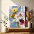 thumbnail image 6 of Daisy Flower Canvas Print, for Living Room, Bedroom, Office, Entryway, Modern/Minimalist/Bohemian Decor, 6 of 8