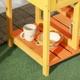 thumbnail image 5 of Mud Kitchen Outdoor Kitchen Playset for Kids Wooden with Realistic Play Kitchen Toys, Faucet & Sink, Storage Shelves, Gift for Boys Girls Aged 3-8 Years Old, 5 of 11