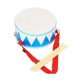 thumbnail image 3 of Tambor de mano de doble cara, bloques de madera de percusión, tambor de jazz con baquetas para azul, 3 of 9