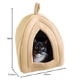 thumbnail image 2 of Petmaker Cat Pet Bed, Igloo, Soft Indoor Enclosed Covered Tent/House for Cats, Kittens and Small Pet, 2 of 8