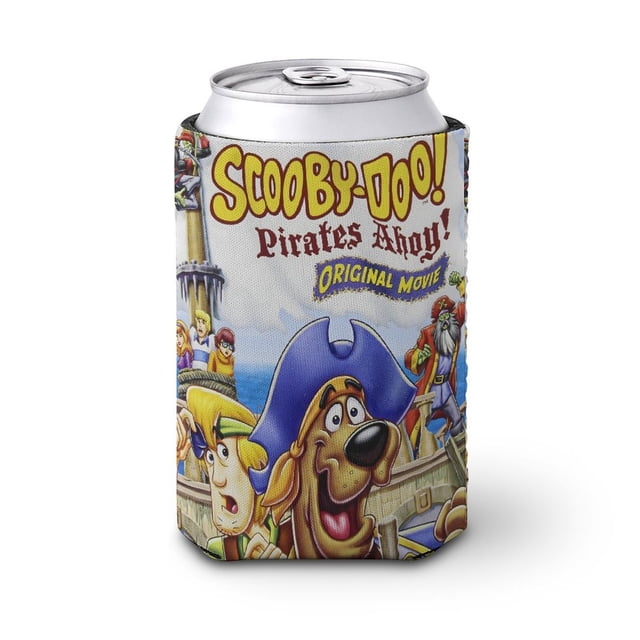Scooby Doo Piratas Funda enfriadora de latas, aislante de bebidas para mantener frías o calientes, funda térmica plegable para latas, portabebidas reutilizable