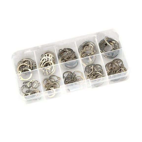 WESIEVYA Stainless Steel Circlip C-Shaped Axle Ring Retainer Ring Split Washer