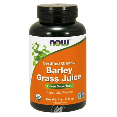 Now Foods - Organic, Barley Grass Juice, Powder, 4 oz (113 g), Pack of