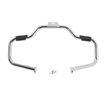WaiRitoday Chrome Engine Guard Crash Bar Fit For Harley Fatboy Heritage Softail 2000-2017