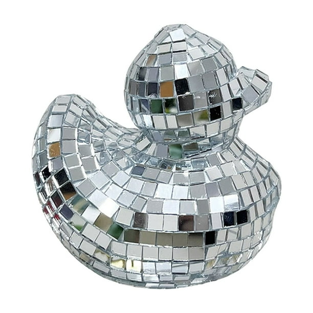 Adorno de árbol de cristal con espejo para el hogar, escultura compacta para árbol de fiesta, elegante marco de cristal, decoración portátil para el hogar, soporte de metal, para sala de