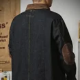 thumbnail image 5 of Abrigo vaquero holgado de otoño para hombre, chaqueta vaquera vintage para hombre, novedad en ropa vaquera coreana popular, Joker, estética de bajo precio, Lxury, 5 of 5