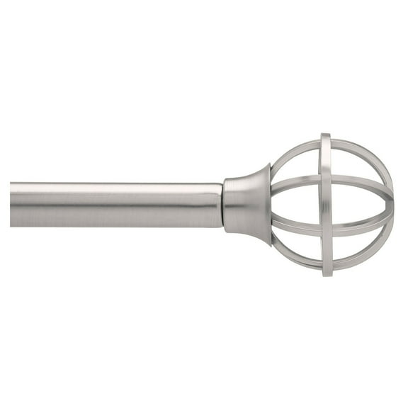 CIRCUIT 3 4in 36-72 NICKEL SINGLE ROD Drapery Hardware by Umbra
