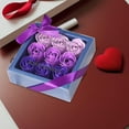 thumbnail image 5 of Rose Flower Soap Set In Square Gift Box, Artificial Floral Handmade Valentines Day Gift, Birthday Housewarming Wedding Gift, 5 of 5