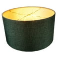 thumbnail image 3 of Granite Gray Burlap Hardback Drum Lampshade 14x14x7, 3 of 4