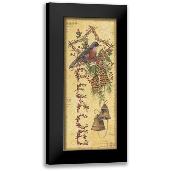 Phillips, Anita 8x14 Black Modern Framed Museum Art Print Titled - Peace