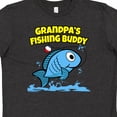 thumbnail image 4 of Inktastic Grandpa's Fishing Buddy (blue) Youth T-Shirt, 4 of 5