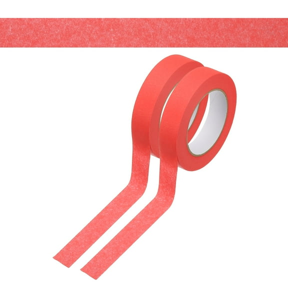1 Inch x 110 Yards Painters Tape, Adhesive Masking Tape Paint Tapes for Wall Painting DIY Artist Craft Arts Decoration Labeling, Red